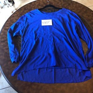 Lane Bryant top chiffon hem